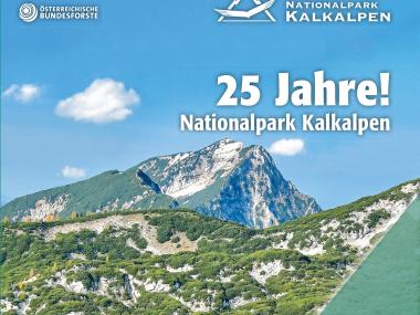Titulní strana zprávy o činnosti 25 let! Nationalpark Kalkalpen